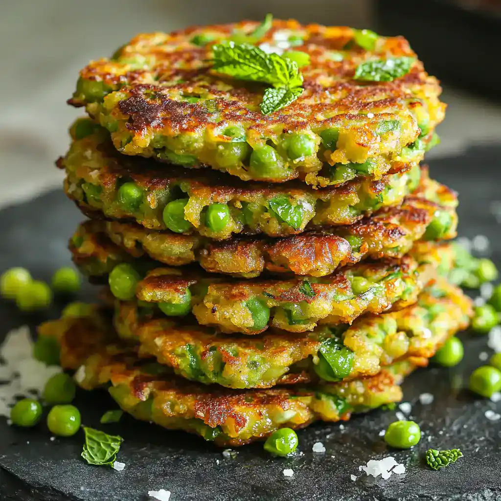 Spring Pea and Mint Fritters Recipe