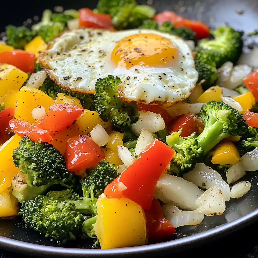 Broccoli Bell Pepper Hash