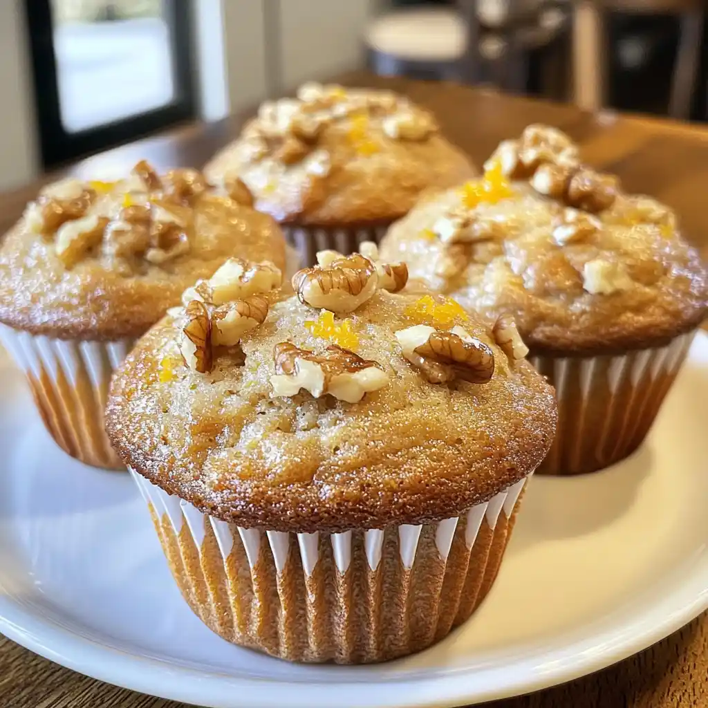Orange Walnut Muffins