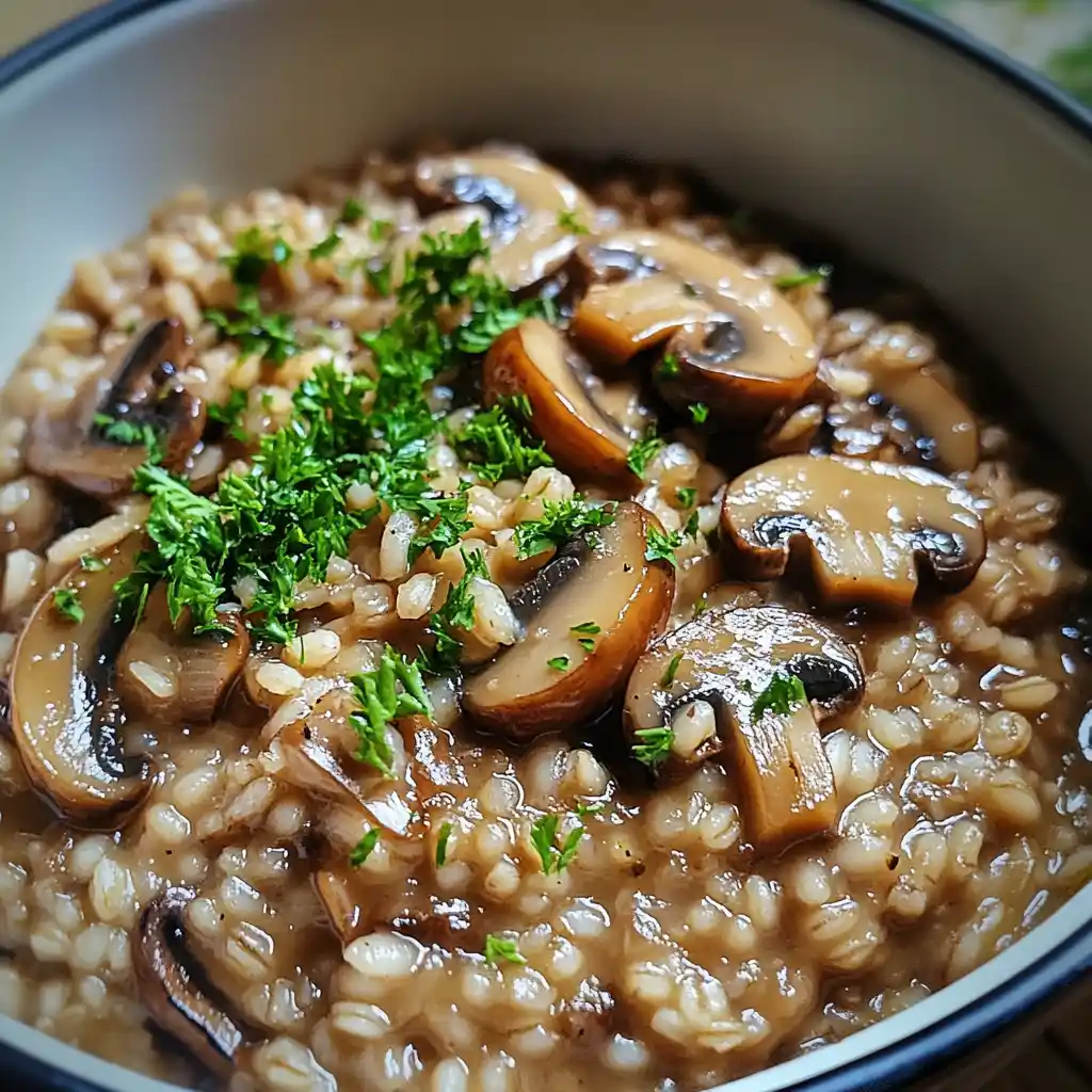 Mushroom and Barley Risotto