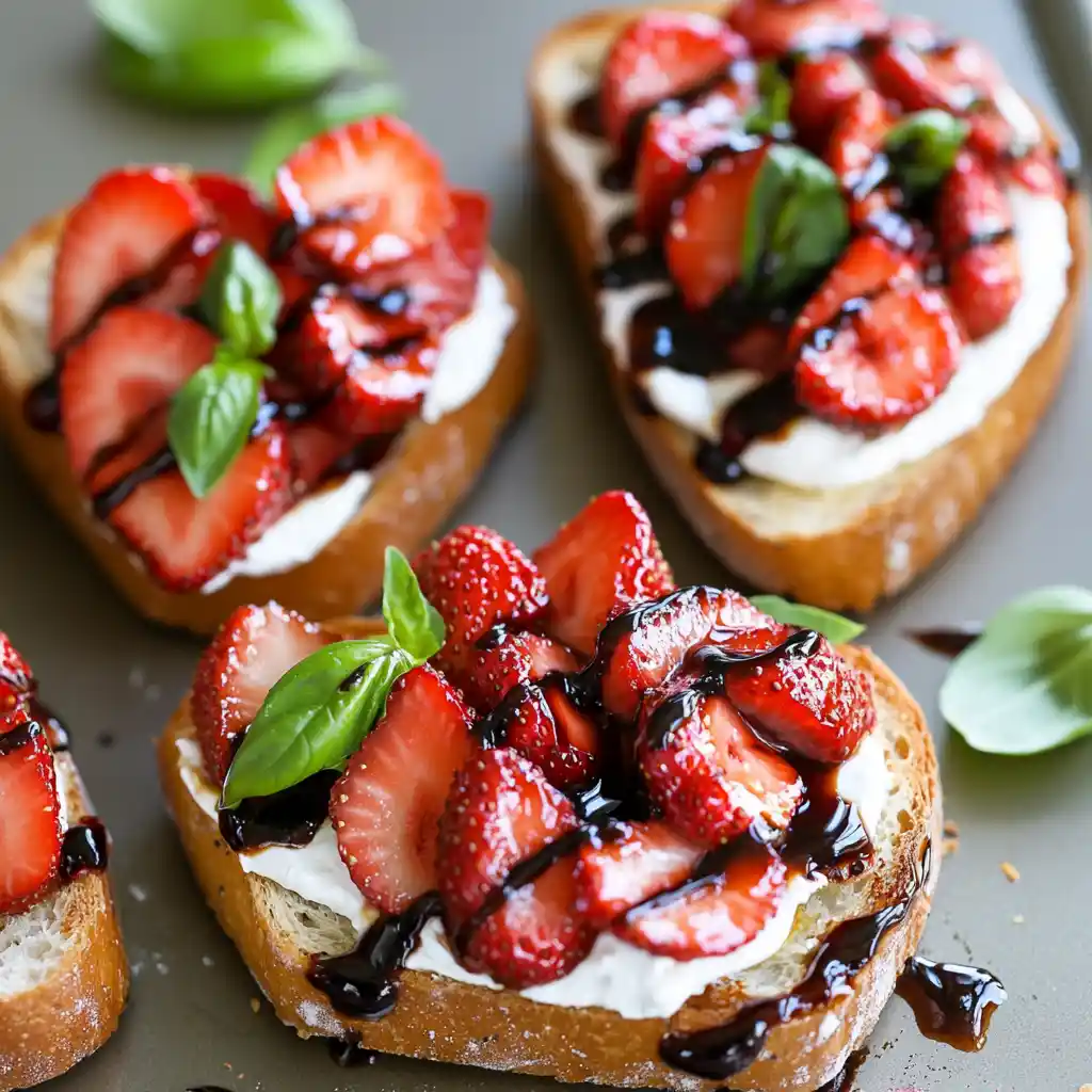 Portable Strawberry Bruschetta
