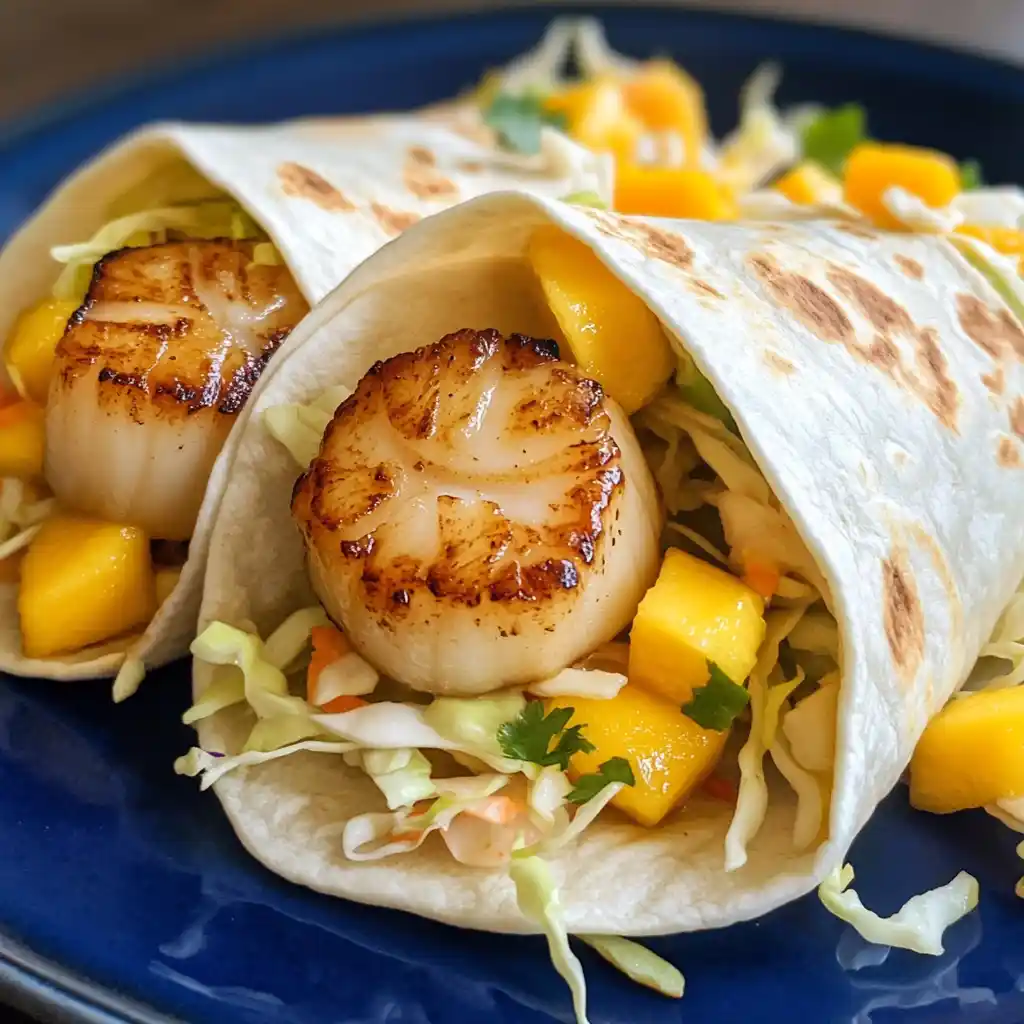 Trader Joe's Scallops wrap