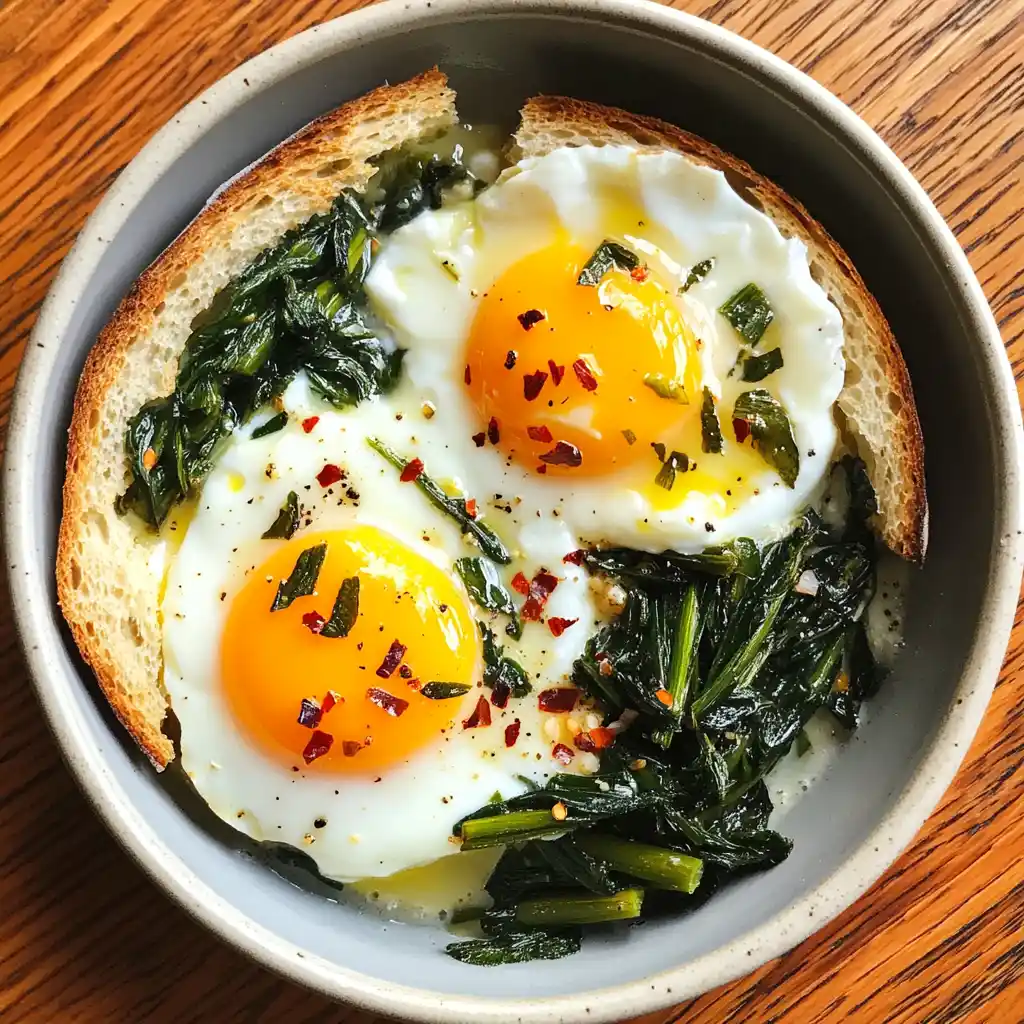 Turkish Eggs with Fresh Ramps